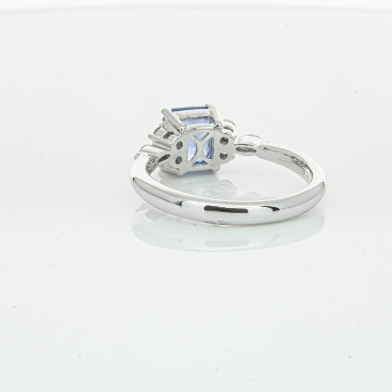 18ct White Gold Sapphire & Diamond Oriana Ring-Ring-Walker & Hall