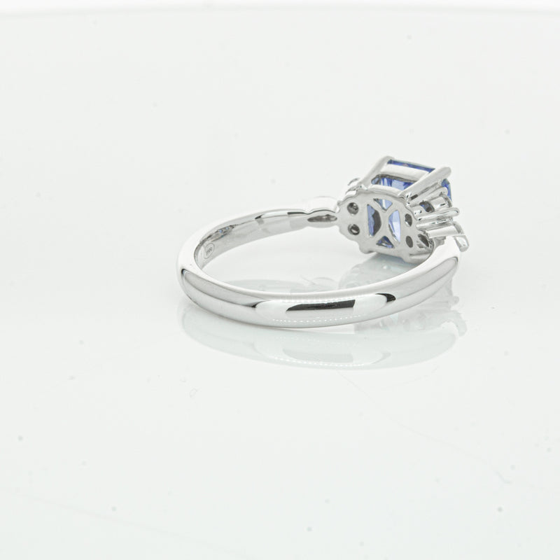 18ct White Gold Sapphire & Diamond Oriana Ring-Ring-Walker & Hall