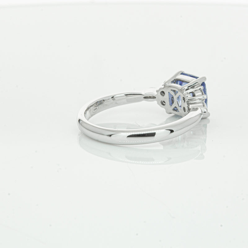 18ct White Gold Sapphire & Diamond Oriana Ring-Ring-Walker & Hall