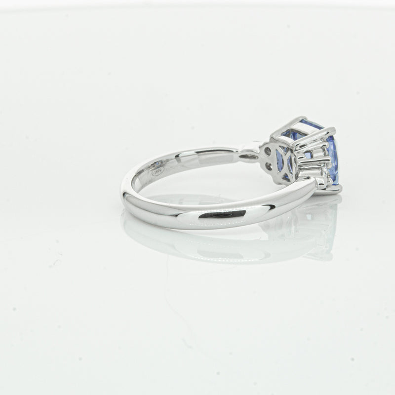 18ct White Gold Sapphire & Diamond Oriana Ring-Ring-Walker & Hall