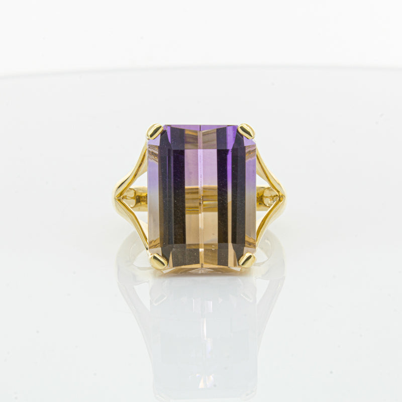 18ct Yellow Gold 12.30ct Ametrine Verona Ring-Ring-Walker & Hall