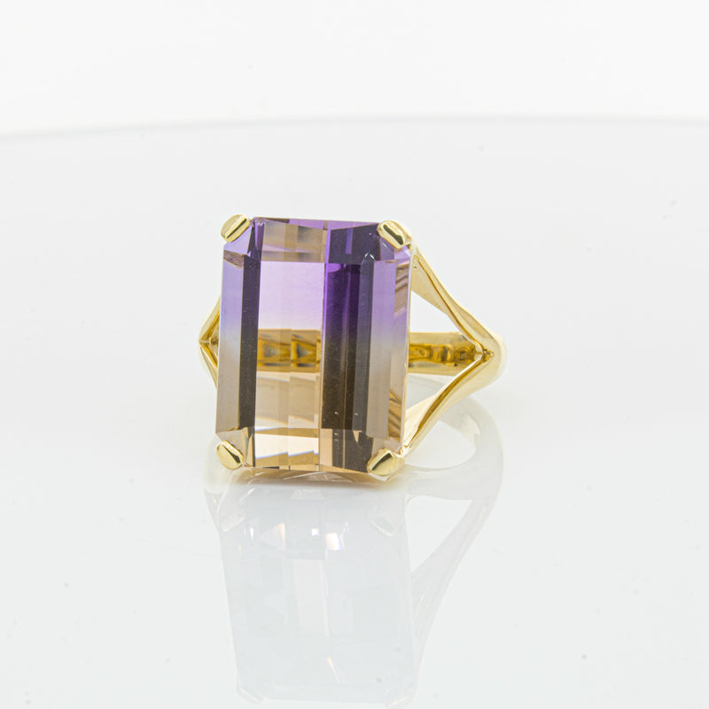 18ct Yellow Gold 12.30ct Ametrine Verona Ring-Ring-Walker & Hall
