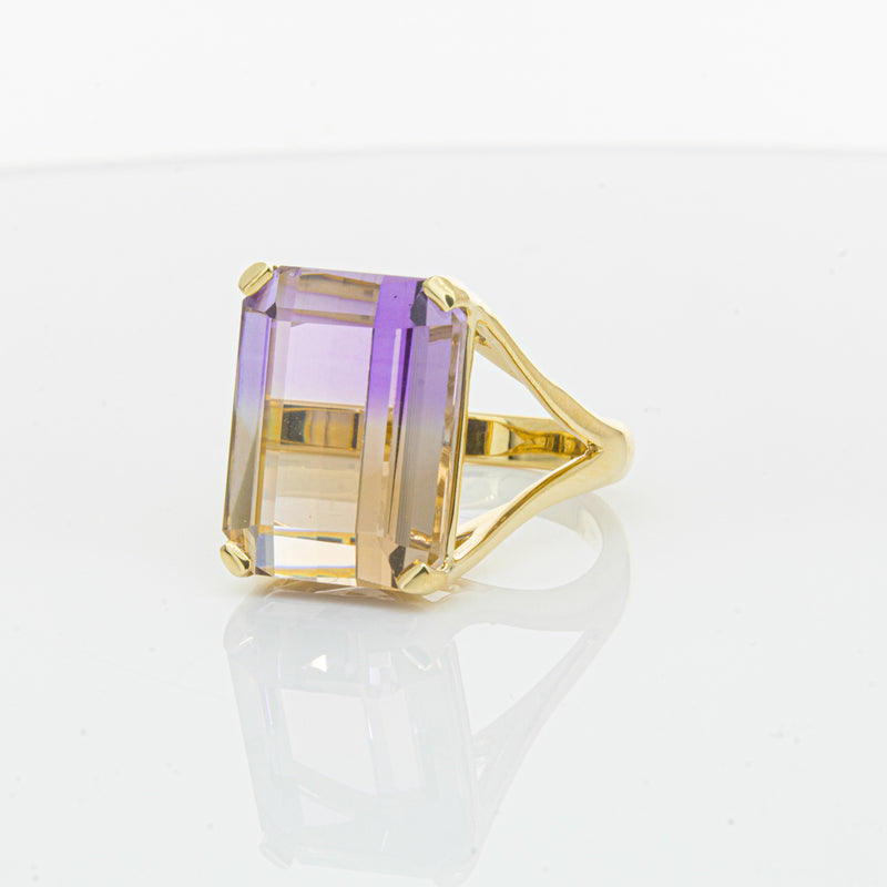 18ct Yellow Gold 12.30ct Ametrine Verona Ring-Ring-Walker & Hall
