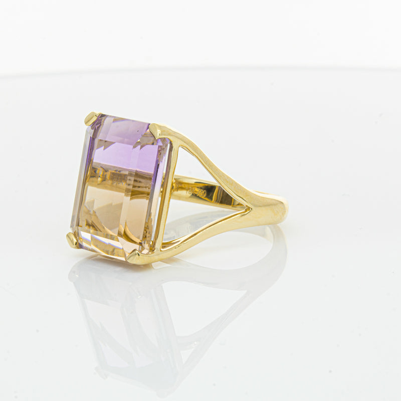 18ct Yellow Gold 12.30ct Ametrine Verona Ring-Ring-Walker & Hall