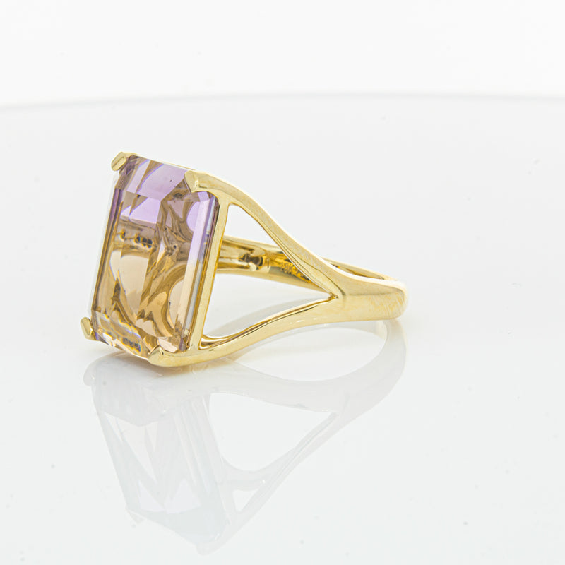 18ct Yellow Gold 12.30ct Ametrine Verona Ring-Ring-Walker & Hall