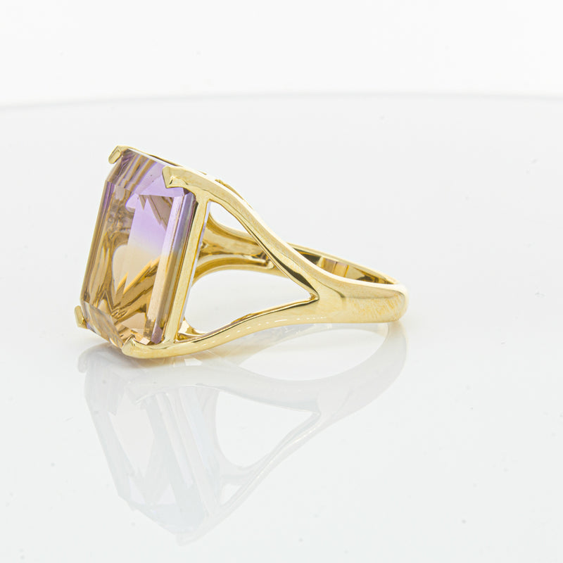 18ct Yellow Gold 12.30ct Ametrine Verona Ring-Ring-Walker & Hall