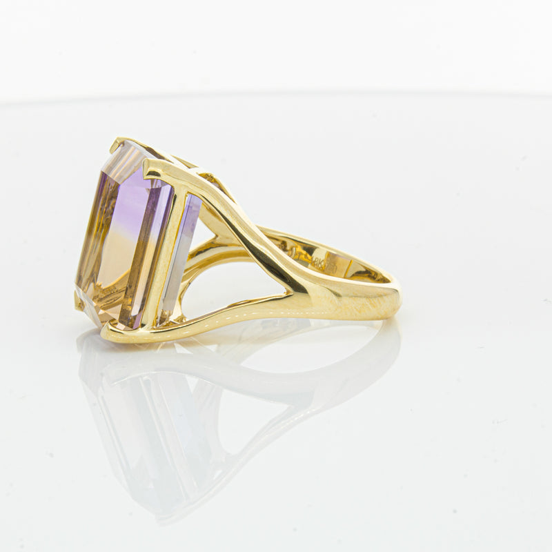 18ct Yellow Gold 12.30ct Ametrine Verona Ring-Ring-Walker & Hall