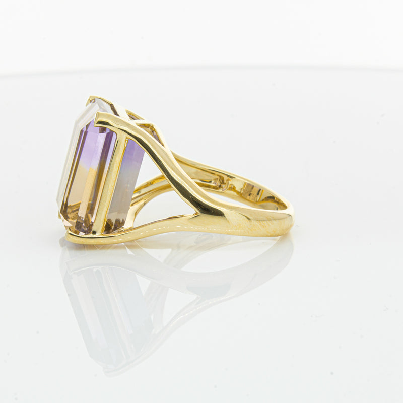 18ct Yellow Gold 12.30ct Ametrine Verona Ring-Ring-Walker & Hall
