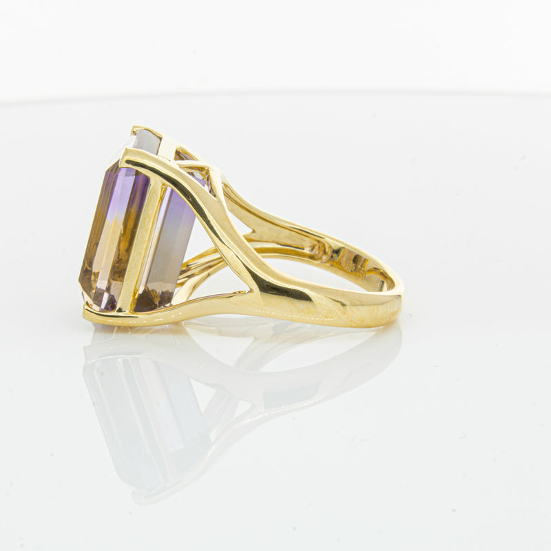 18ct Yellow Gold 12.30ct Ametrine Verona Ring-Ring-Walker & Hall
