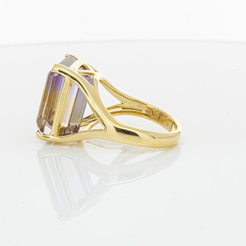 18ct Yellow Gold 12.30ct Ametrine Verona Ring-Ring-Walker & Hall