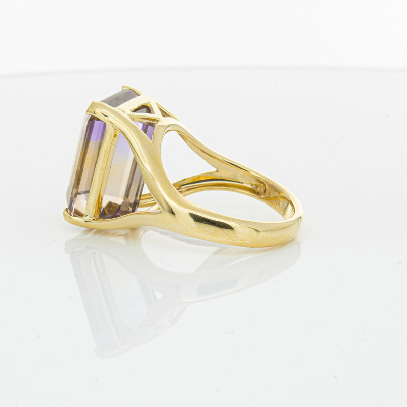 18ct Yellow Gold 12.30ct Ametrine Verona Ring-Ring-Walker & Hall