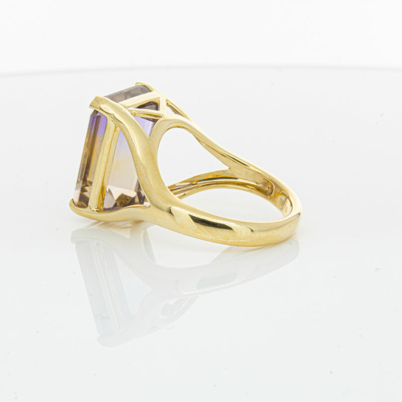 18ct Yellow Gold 12.30ct Ametrine Verona Ring-Ring-Walker & Hall