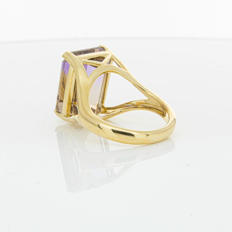 18ct Yellow Gold 12.30ct Ametrine Verona Ring-Ring-Walker & Hall