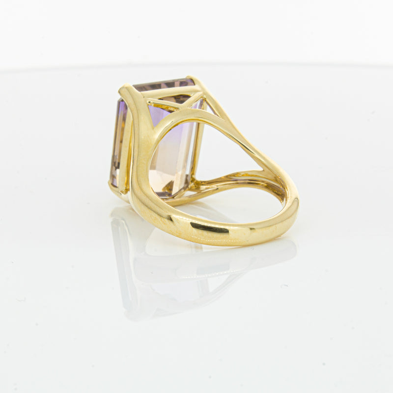 18ct Yellow Gold 12.30ct Ametrine Verona Ring-Ring-Walker & Hall