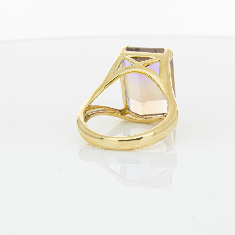 18ct Yellow Gold 12.30ct Ametrine Verona Ring-Ring-Walker & Hall