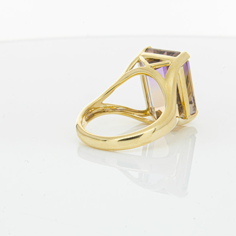 18ct Yellow Gold 12.30ct Ametrine Verona Ring-Ring-Walker & Hall