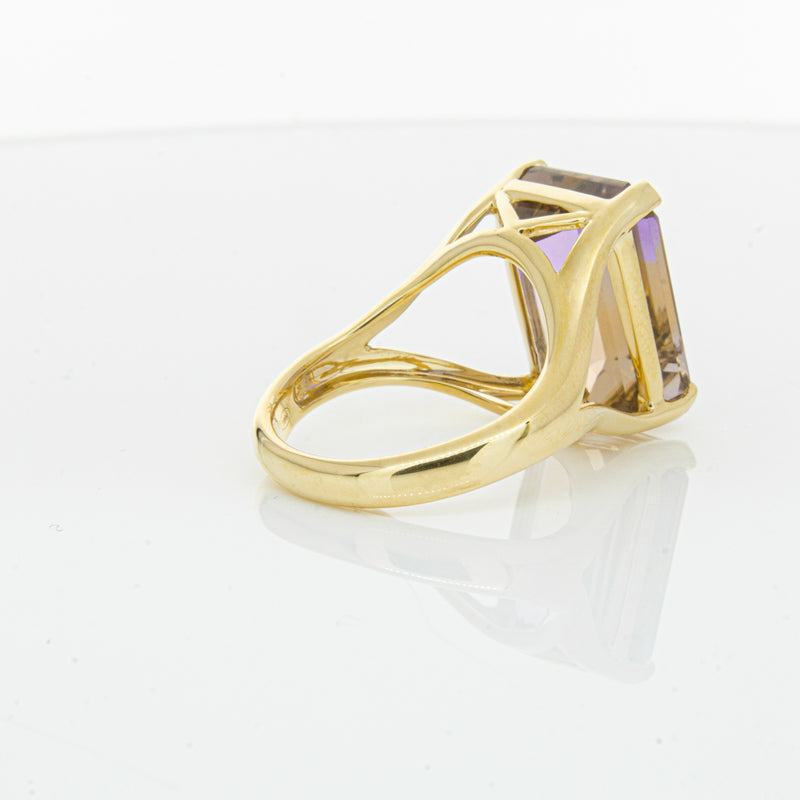 18ct Yellow Gold 12.30ct Ametrine Verona Ring-Ring-Walker & Hall