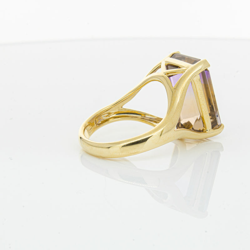 18ct Yellow Gold 12.30ct Ametrine Verona Ring-Ring-Walker & Hall