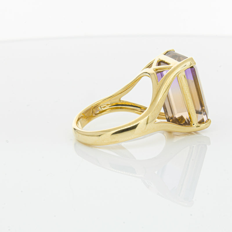 18ct Yellow Gold 12.30ct Ametrine Verona Ring-Ring-Walker & Hall