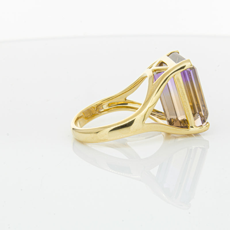 18ct Yellow Gold 12.30ct Ametrine Verona Ring-Ring-Walker & Hall