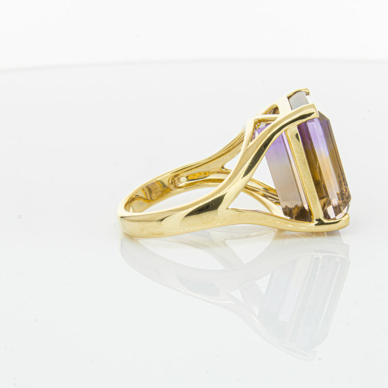 18ct Yellow Gold 12.30ct Ametrine Verona Ring-Ring-Walker & Hall