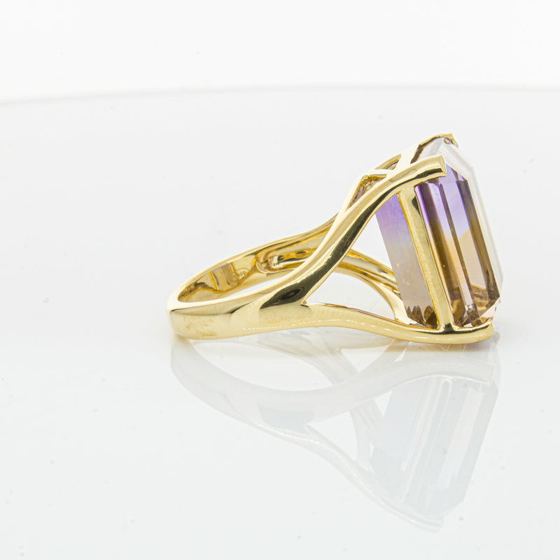 18ct Yellow Gold 12.30ct Ametrine Verona Ring-Ring-Walker & Hall