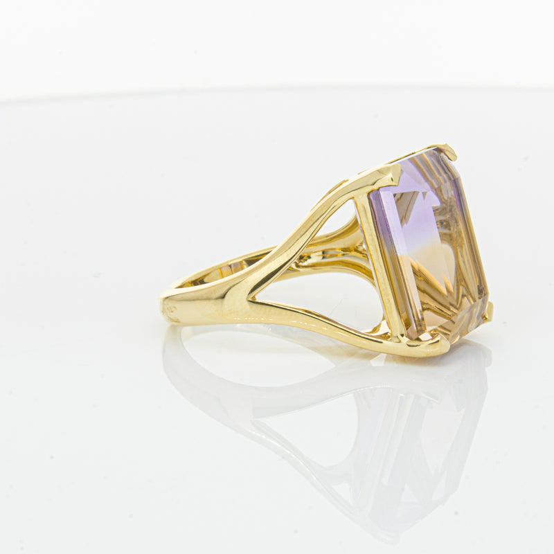18ct Yellow Gold 12.30ct Ametrine Verona Ring-Ring-Walker & Hall