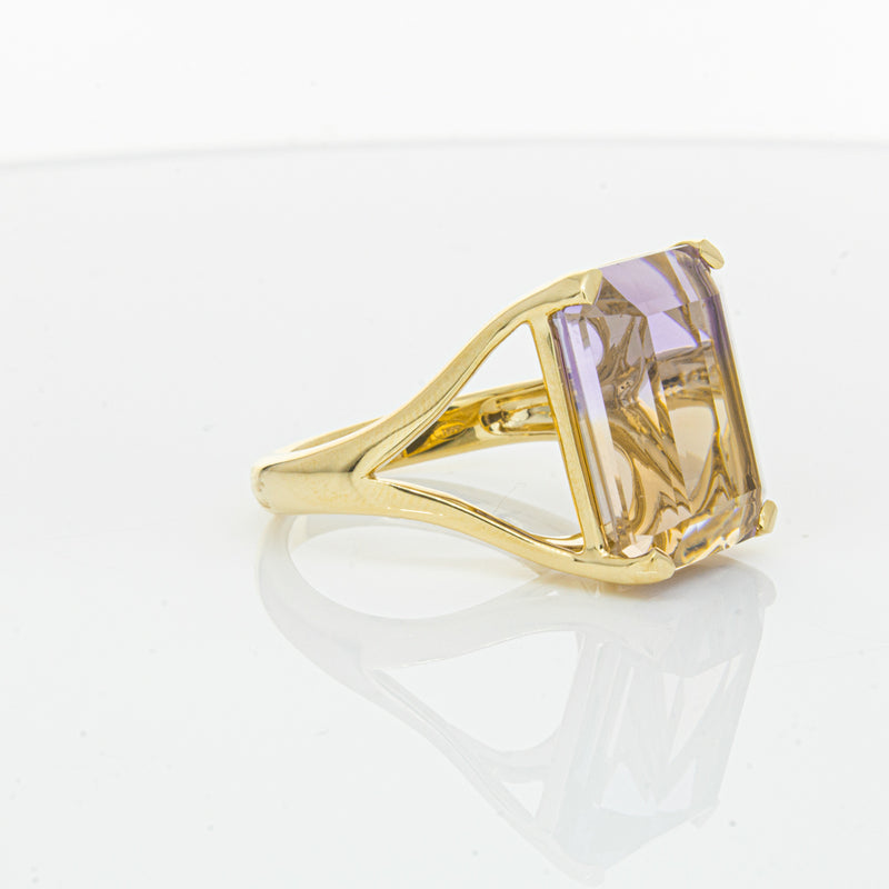 18ct Yellow Gold 12.30ct Ametrine Verona Ring-Ring-Walker & Hall