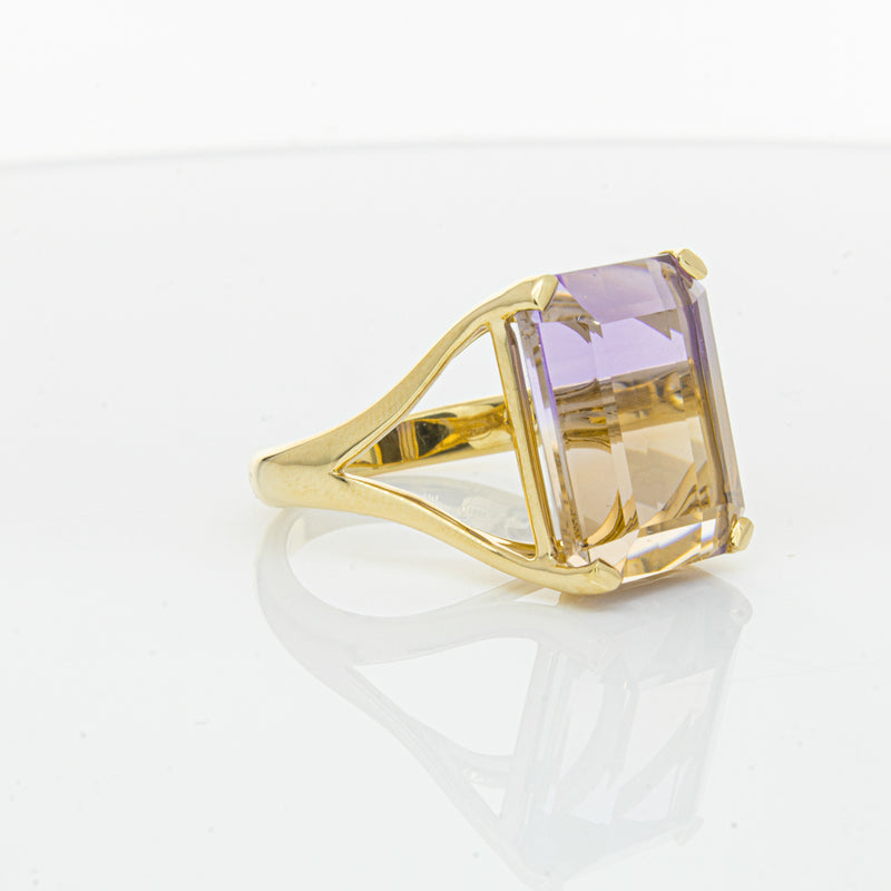 18ct Yellow Gold 12.30ct Ametrine Verona Ring-Ring-Walker & Hall