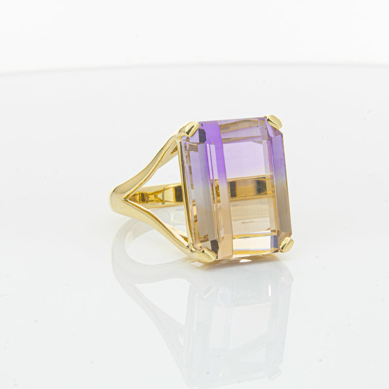 18ct Yellow Gold 12.30ct Ametrine Verona Ring-Ring-Walker & Hall