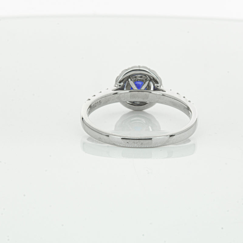 Deja Vu 18ct White Gold .62ct Sapphire & Diamond Ring-Ring-Walker & Hall