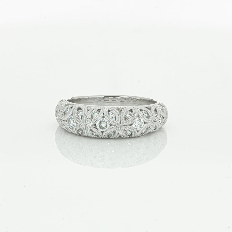 Platinum Diamond Filigree Ring-Ring-Walker & Hall