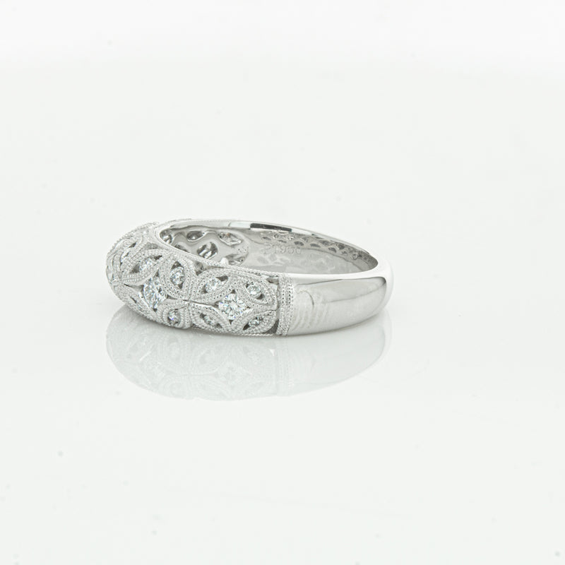Platinum Diamond Filigree Ring-Ring-Walker & Hall