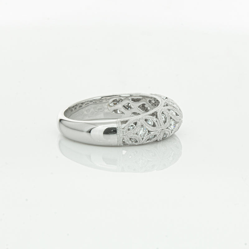 Platinum Diamond Filigree Ring-Ring-Walker & Hall