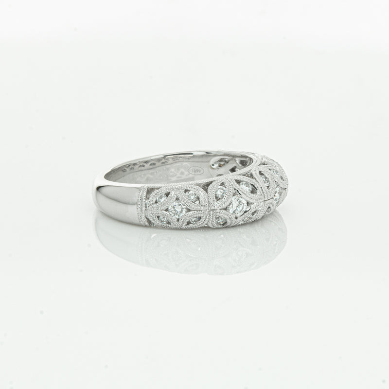 Platinum Diamond Filigree Ring-Ring-Walker & Hall