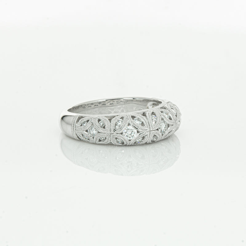 Platinum Diamond Filigree Ring-Ring-Walker & Hall