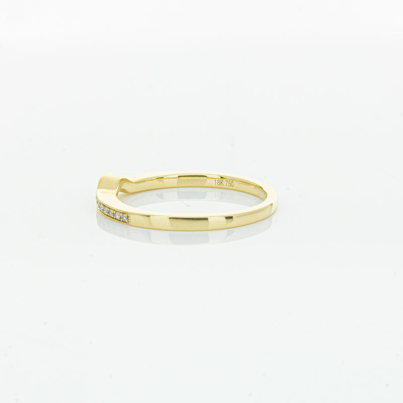 18ct Yellow Gold .08ct Diamond Eiffel Band-Ring-Walker & Hall