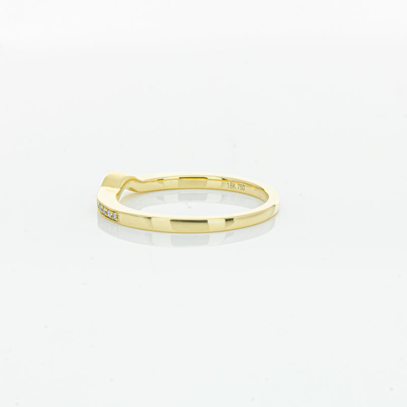 18ct Yellow Gold .08ct Diamond Eiffel Band-Ring-Walker & Hall