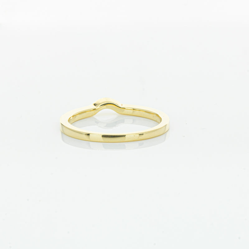 18ct Yellow Gold .08ct Diamond Eiffel Band-Ring-Walker & Hall