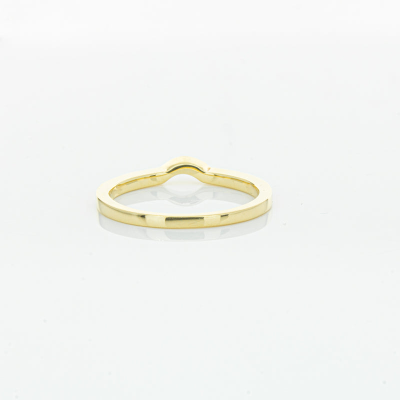 18ct Yellow Gold .08ct Diamond Eiffel Band-Ring-Walker & Hall