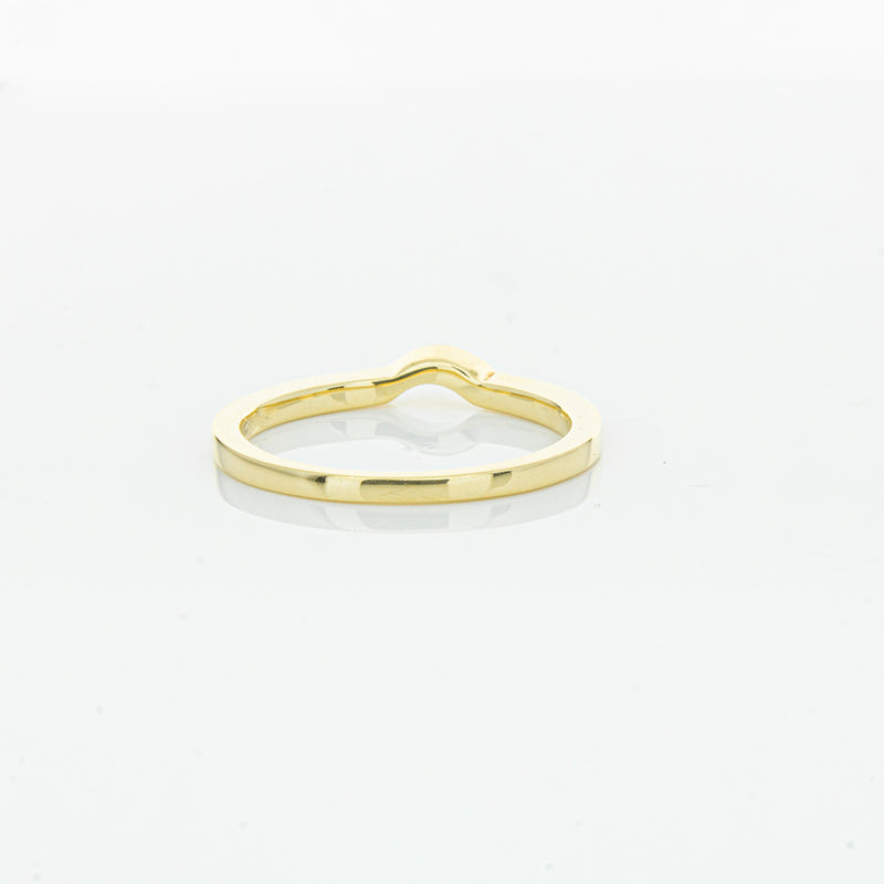 18ct Yellow Gold .08ct Diamond Eiffel Band-Ring-Walker & Hall