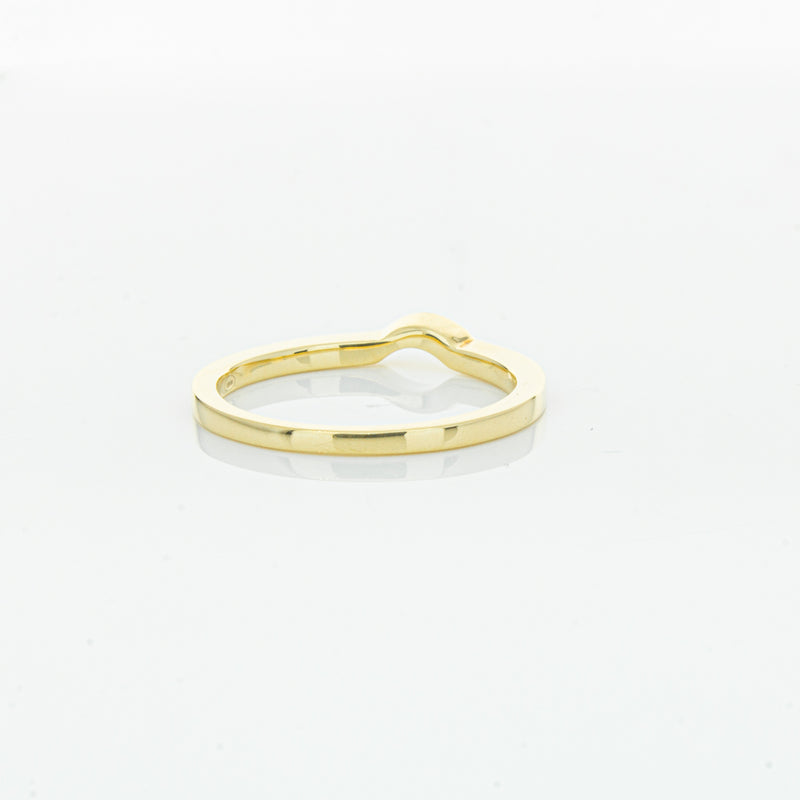 18ct Yellow Gold .08ct Diamond Eiffel Band-Ring-Walker & Hall