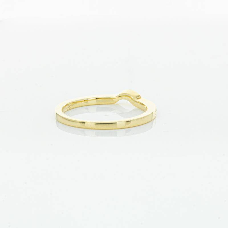 18ct Yellow Gold .08ct Diamond Eiffel Band-Ring-Walker & Hall