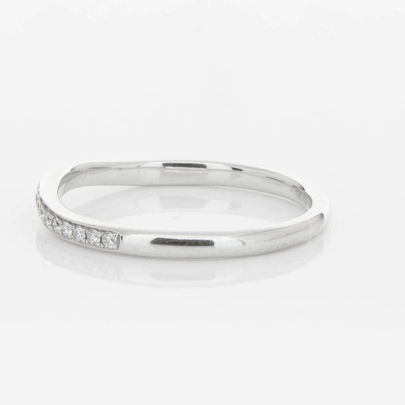 18ct White Gold .15ct Diamond Grace Band-Ring-Walker & Hall