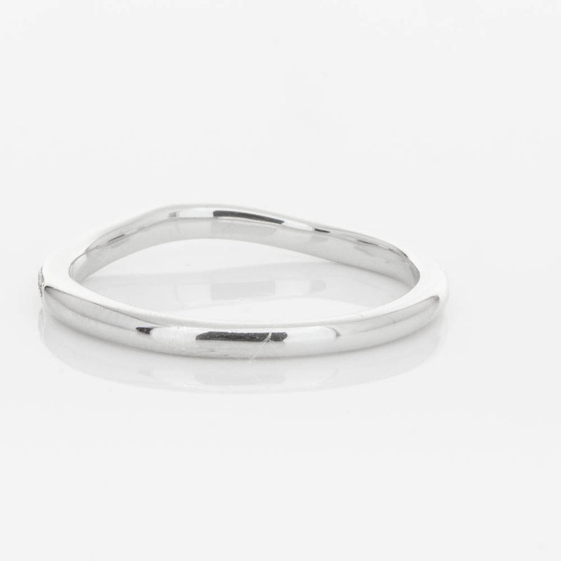 18ct White Gold .15ct Diamond Grace Band-Ring-Walker & Hall