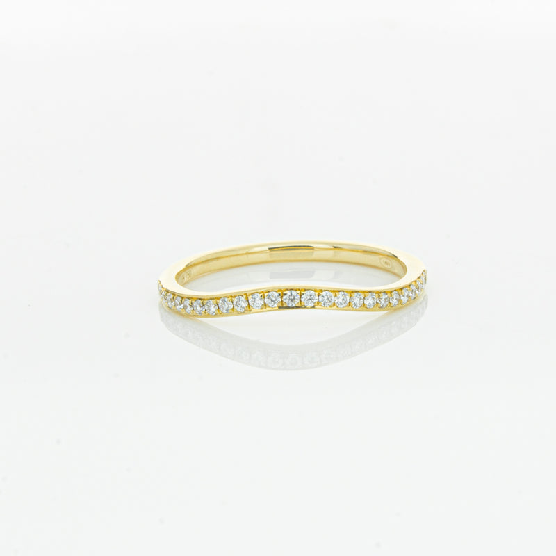 18ct Yellow Gold .15ct Diamond Grace Band-Ring-Walker & Hall