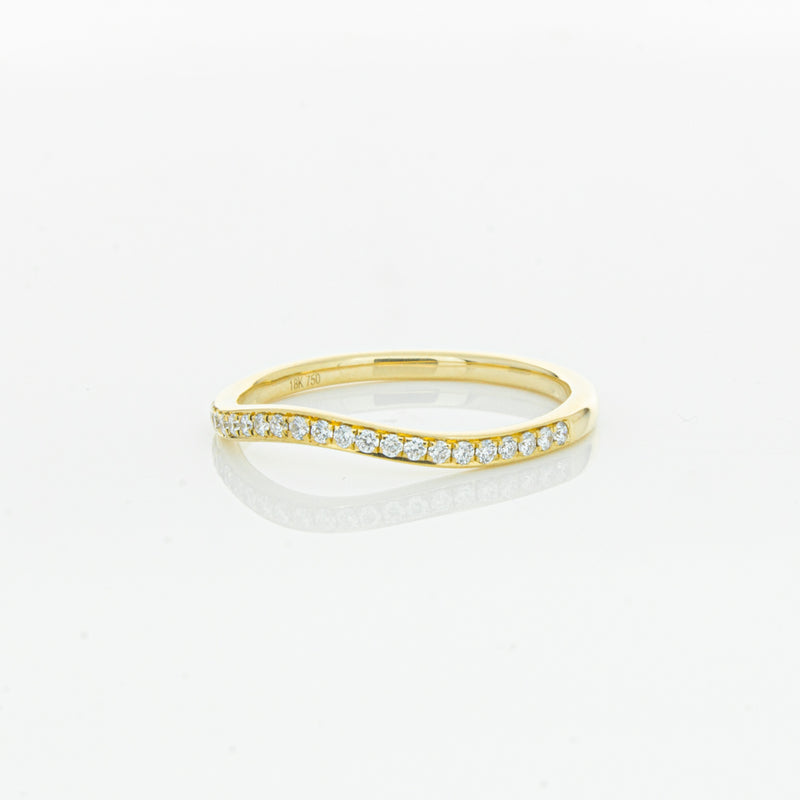 18ct Yellow Gold .15ct Diamond Grace Band-Ring-Walker & Hall