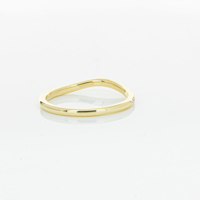 18ct Yellow Gold .15ct Diamond Grace Band-Ring-Walker & Hall