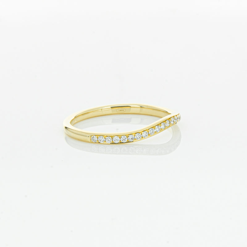 18ct Yellow Gold .15ct Diamond Grace Band-Ring-Walker & Hall