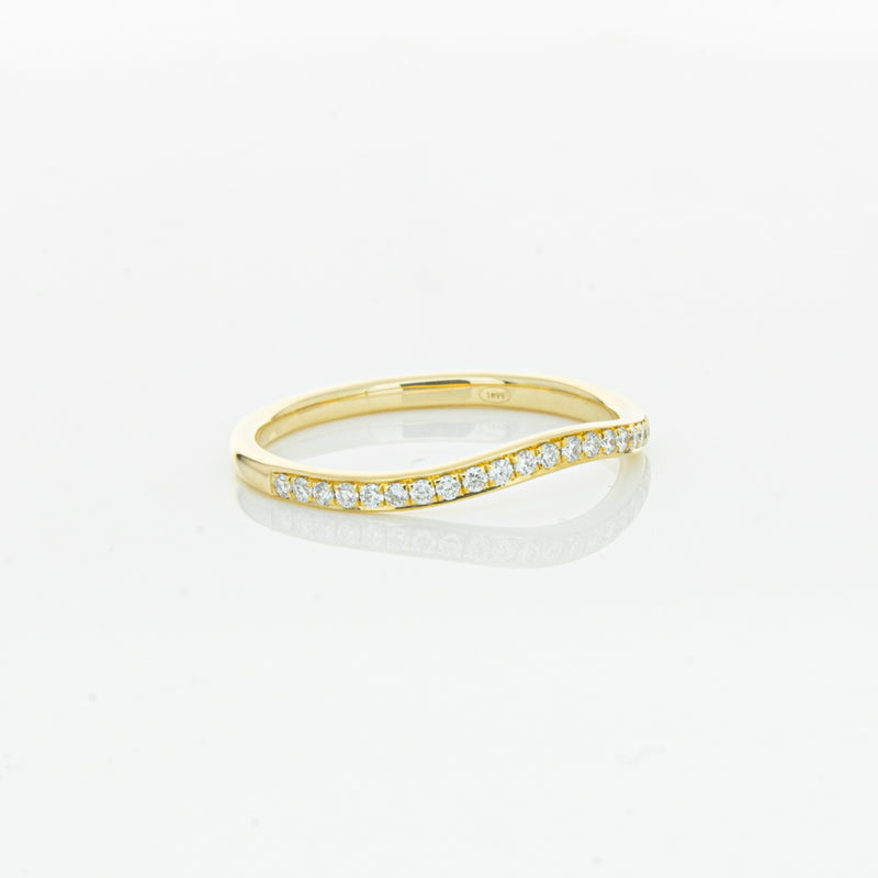 18ct Yellow Gold .15ct Diamond Grace Band-Ring-Walker & Hall